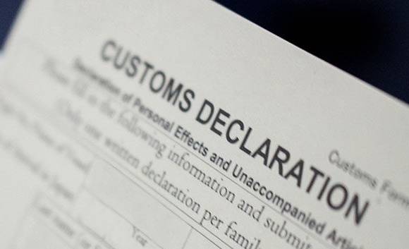 customs declaration